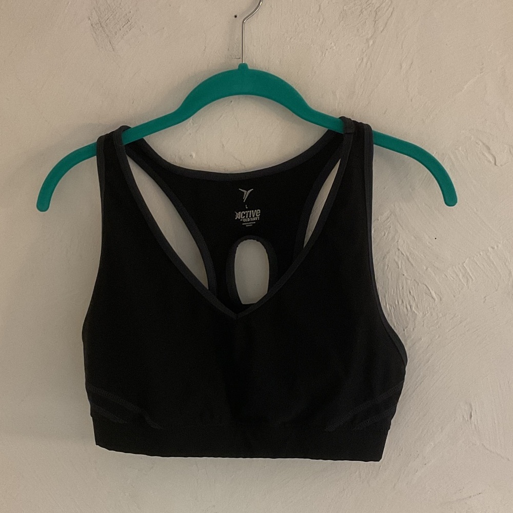 Sale! Active by Old Navy Sports Bra, Size L, Black
